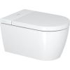 Duravit pods ar vāku Starck f Lite Compact Rimless SensoWash, stiprināms pie sienas, 378x575 mm, balts HG