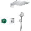 Hansgrohe dušas sistēma ar iebūvējamo termostatu Raindance E300 1jet/Raindance Select S 120 3jet PowderRain, h