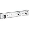 Hansgrohe iebūvējamā termostata RainSelect virsapmetuma daļa, ar 3 izejām, balts/hroms