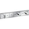 Hansgrohe iebūvējamā termostata RainSelect virsapmetuma daļa, ar 3 izejām, hroms