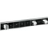 Hansgrohe iebūvējamā termostata RainSelect virsapmetuma daļa, ar 4 izejām, melns/hroms