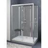 dušas kabīne Vinata Comfort, 1200x900 mm, h=2160, komplektā dušas sistēma, atbalsta rokturi, hroms/a