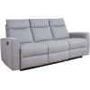 Recliner sofa 3-seater, manual, grey