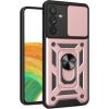 iLike Samsung  Galaxy A34 5G armored case with camera cover Pink