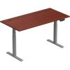 Adjustable Height Table Up Up Thor Gray, Table top L Dark Walnut