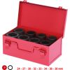 Uzgriežņu galviņu komplekts KS Tools 515.0308; 1''; 24-38 mm; 8 gab.