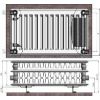 Termolux Радиатор 33x900x500 боковое подкл., с крепл.,