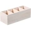 PIEDERUMU STATĪVS -ORGANIZATORS 35x12x14CM, BEICĒTI BALTS, BAMBUSS, FSC, Kesper