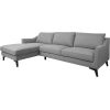 Corner sofa BIRGIT LC, grey