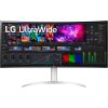 LG 40WP95XP-W, gaming monitor - 39.7 - black/white, curved, HDMI, DisplayPort, USB-C, Free-Sync, HDR10