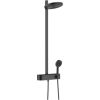 Hansgrohe dušas sistēma Pulsify 260 2 jet EcoSmart ar termostatu ShowerTablet Select 400, matēta melna