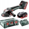 Leņķa slīpmašīna Metabo WVB 18 LT BL 11-125 Quick; 18 V; 2x5,5 Ah akum.