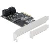 DeLOCK 4P SATA & 1Slot M.2 PCIe x4 -LP