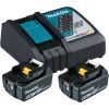 Piederumu komplekts Makita Powerpack; 18V; 2x6,0 Ah + DC18RC