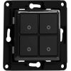 Shelly wall switch 4 button (black)