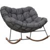 Rocking chair ROYAL dark grey