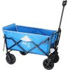 Saliekami kempinga ratiņi NC1606 FOLDING WAGON GRAY-BLUE NILS CAMP