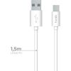 Data Cable USB to Type-C 25W 1.5m By Fonex White