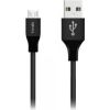 Data Cable USB to Micro USB 12W Ultra-Resistant 1m By Fonex Black