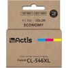 Actis KC-546 ink cartridge (Canon CL-546XL replacement; Supreme; 15 ml; 180 pages; magenta, blue, yellow).