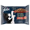 Purina FELIX Deliciously Sliced - wet cat food - 4x 80 g