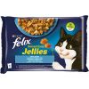 Purina Felix Sensations Mix - salmon, shrimps, ocean fish with tomatoes - wet cat food - 4x85 g