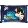 Purina Felix Fantastic Duo- black cod, salmon, herring, trout, salmon, sardines, trout, mackerel in jelly - 4x85g