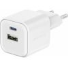 Swissten 3арядное устройство GaN USB-C 20W PD / USB-A 18W Q