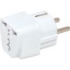 Mocco Tīkla Strāvas ligzdas pāreja no USA / UK -> EU (220V) Balta
