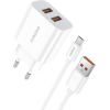 Fast charger Foneng 2x USB EU45 + USB Micro cable