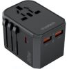 Choetech Universal  PD6041 USB-C USB-A PD 30W Travel Charger with 4 US EU UK AU Plugs Black