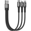 USB cable Joyroom S-01530G11 3in1 2x USB-C / Lightning 3.5A 0.15m (black)