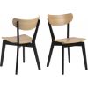 Krēsls ROXBY 45x55xH79.5cm melns/koka