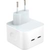 CP CH1 35W Двух портов USB-C Быстрая Зарядка для всех Apple устройств (Аналог A2676 MNWP3ZM/A) Белый (OEM)