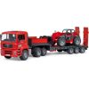 Bruder MAN TGA low loader with Manitou telehandler MLT 633, model vehicle