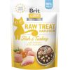 BRIT Care Raw Treat Hair&Skin fish with turkey - cat treats - 40g