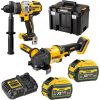 Instrumentu komplekts DeWalt DCMASST1N-XJ (DCD999 + DCG418); 2x6,0 Ah akum.