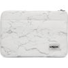 iLike   13-14 Inches Fabric Laptop Bag Marble White