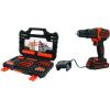 Dewalt Rokas triecienurbjmašīna Black&Decker BDCHD18S1A-QW; 18 V; 1x1,5 Ah akum. + 104 piederumi