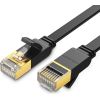 Flat network cable UGREEN NW106 Ethernet RJ45, Cat.7, STP, 10m (Black)