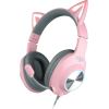 Foxxray Shining Cat Gaming Headset Wired Pink/Grey