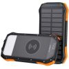 Choetech   Solar powerbank with inductive charging 10000mAh Qi 5W orange (B659) Black