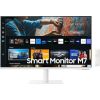 LCD Monitor SAMSUNG S27CM703UU 27" TV Monitor/Smart/4K Panel VA 3840x2160 16:9 60Hz Matte 4 ms Speakers Swivel Height adjustable Tilt Colour White LS27CM703UUXDU