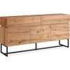 Sideboard BYRON 160x41xH80cm, oak