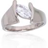 Серебряное кольцо #2101711(PRh-Gr)_CZ, Серебро 925°, родий (покрытие), Цирконы, Размер: 18.5, 5.4 гр.