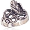 Серебряное кольцо #2101602(POx-Bk), Серебро 925°, оксид (покрытие), Размер: 18, 5.1 гр.