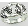 Серебряное кольцо #2101493(POx-Bk), Серебро 925°, оксид (покрытие), Размер: 18, 6.6 гр.