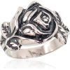 Серебряное кольцо #2101398(POx-Bk), Серебро 925°, оксид (покрытие), Размер: 17.5, 4.4 гр.