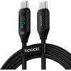Toocki Charging Cable USB C-C, 1m, 100W (Black)