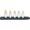 Hazet SmartRail 1/2 socket set, multi-tooth, 5 pieces (black, M6 - M14, short)